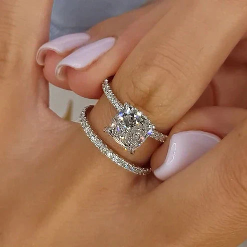 Bridal Cushion 2PC Ring Set