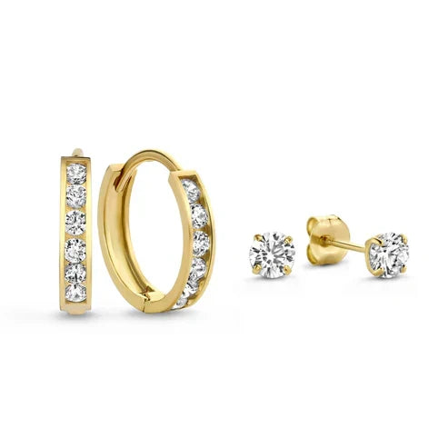 Dara Brillane Stone Earrings Set
