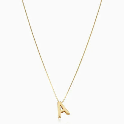 Love letter initial necklace